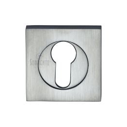 Sorrento Euro Square Escutcheon Satin Chrome finish