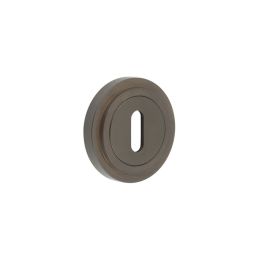 Burlington Standard Keyway Escutcheons Stepped Rose Dark Bronze - By Frelan Hardware - BUR-60DB-73DB
