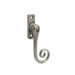 Antique Locking Espagnolette Window Fasteners 100mm spindle 7 x 35 mm Pewter - By Frelan Hardware - PEW19E-RH