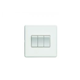 Eurolite Concealed 3mm 3 Gang Switch White