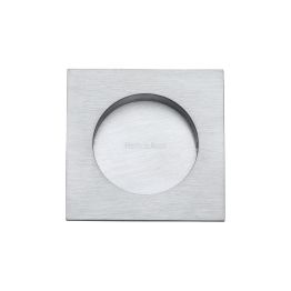 Square Flush Pull 63.5 x 63.5mm Satin Chrome finish