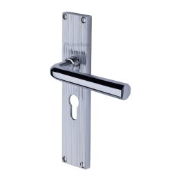 Heritage Brass Octave Reeded Euro Profile Polished Chrome finishUK Design Registration Number 6234528