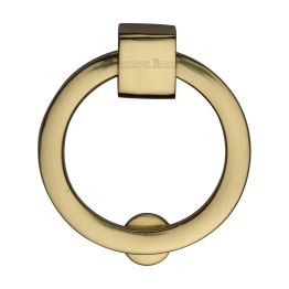 Heritage Brass Round Drop Pull 63mm Polished Brass finish
