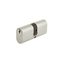 Oval Profile Double Cylinders 60mm Satin Chrome - By Frelan Hardware - JL60-OPDSC