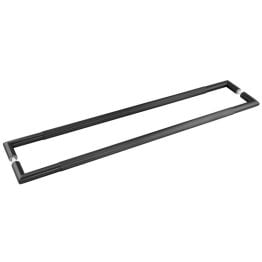 Three One Six Linear Pull Handles 800x25mm Back to Back Black - By Frelan Hardware - JMB22