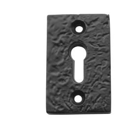 Antique Rectangular Escutcheons 50x32mm Black - By Frelan Hardware - JAB70