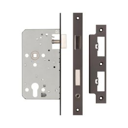 72mm Dark Bronze Din Euro Escape Lock 60mm Backset - By Frelan Hardware - JL-DE60DB