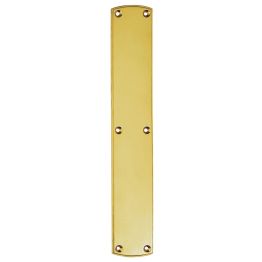 Large Push Plate - Polished Brass