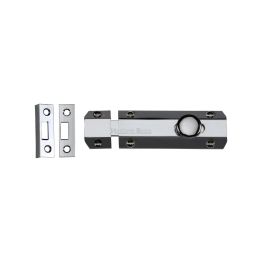 Heritage Brass Door Bolt Flat 4" Polished Chrome finish