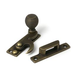 Burnished Brass Beehive Sash Hook Fastener