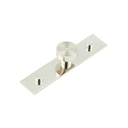 Murray Cupboard Knobs 30mm Plain Backplate Polished Nickel - By Frelan Hardware - HOX-1130PN-5090PN