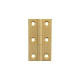 Millhouse Brass Cabinet Butt Hinges 64mm x 35mm x 2mm - Satin Brass