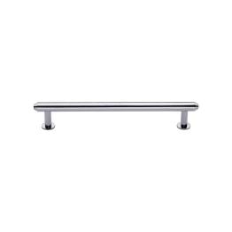 Heritage Brass Cabinet Pull Step Design with 16mm Rose 128mm CTC Polished Chrome finish