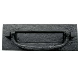 Antique Postal Knocker 305x112mm Black - By Frelan Hardware - JAB46