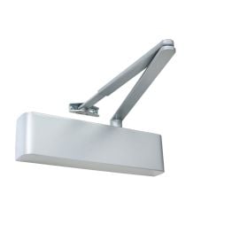 Rutland TS.9205 Door Closer, DABC c/w Semi-Radius Cover, Flatbar Armset, Silver