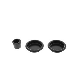 AGB Round Sliding Door Flush Pull - Matt Black