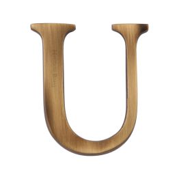 Heritage Brass Alphabet U Pin Fix 51mm (2") Antique Brass Finish