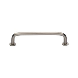 Heritage Brass Cabinet Pull Wire Design with 16mm Rose 128mm CTC Satin Nickel Finish