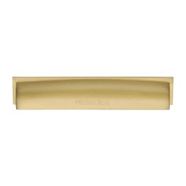Heritage Brass Drawer Pull Shropshire Design 152mm CTC Satin Brass Finish