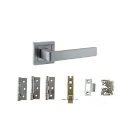 Atlantic Montana Dorpac (2.5" Latch, 3"x2" Hingesx3) - Satin Chrome