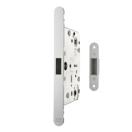 AGB Revolution XT Magnetic Bathroom Lock 60mm backset - Polished Chrome
