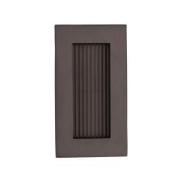 Reeded Rectangular Flush Pull 105 x 58mm Matt Bronze finish