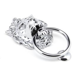 Polished Chrome Lion Head Knocker