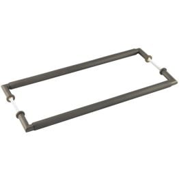Burlington Piccadilly Pull Handles 425 X 20mm Back to Back Dark Bronze - By Frelan Hardware - BUR140DBB2B