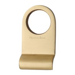 Heritage Brass Round Cylinder Pull Satin Brass finish