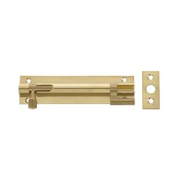 Jedo Brass Necked Barrel Bolts 50x25mm Polished Brass - By Frelan Hardware - J1002BB