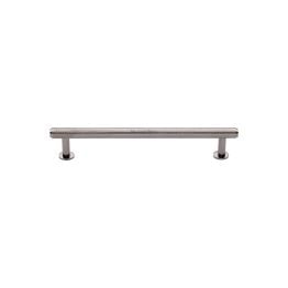 Heritage Brass Cabinet Pull Knurled Design with 16mm Rose 96mm CTC Polished Nickel finish