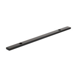 Millhouse Brass Long Narrow Cabinet Handle Backplate 128mm - Matt Black