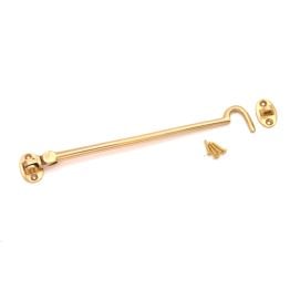 Silent Cabin Hook 10" - 250mm Polished Brass