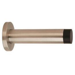 Steelworx Wall Mounted Door Stop 102mm - Satin Stainless Steel