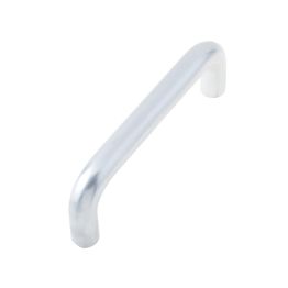 Aluminium 19mm D Shape Pull Handle Bolt Through Fixing SAA Finish 225x19mm Satin Anodised Aluminium - By Frelan Hardware - J1050