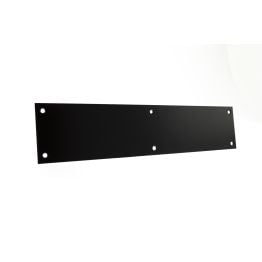Atlantic Finger Plate Pre drilled with screws 300mm x 75mm - Matt Black