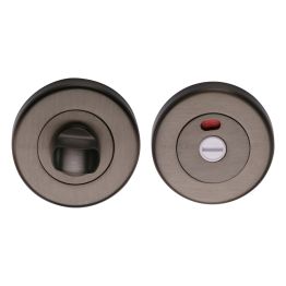 Heritage Brass Indicator Turn & Release for Bathroom Doors Matt Bronze finish