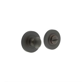 Burlington Turns & Releases Inner 1 Knurled Rose Dark Bronze - By Frelan Hardware - BUR-80DB-55DB