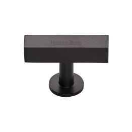 Heritage Brass Cabinet Knob Symmetrical Square Design 44mm Matt Bronze finish