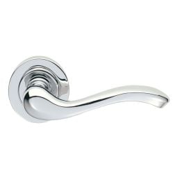 Apollo Lever On Round Rose  - Polished Chrome