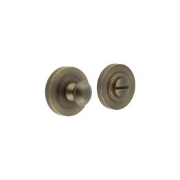 Burlington Turns & Releases Inner 1 Plain Rose Antique Brass - By Frelan Hardware - BUR-80AB-50AB