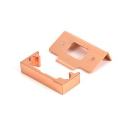 Polished Bronze ½" Rebate Kit for Tubular Mortice Latch