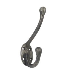 Antique Hat & Coat Hooks 125mm Pewter - By Frelan Hardware - PEW77