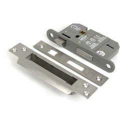 Satin Chrome 2½" 5 Lever BS Sash Lock