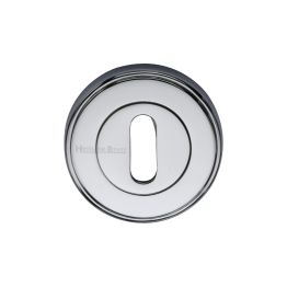 Heritage Brass Key Escutcheon Polished Chrome finish