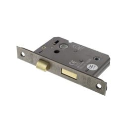 Atlantic Bathroom Lock [CE] 2.5" - Distressed Silver