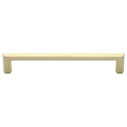 Heritage Brass Cabinet Pull Hex Profile Design 254mm CTC Polished Brass Finish
