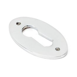Polished Chrome Oval Escutcheon