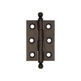 Hoxton Brass Finial Hinges 50x35mm Dark Bronze - By Frelan Hardware - HOX800DB
