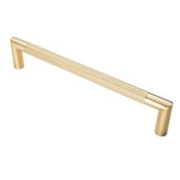 Mitred Knurled Pull Handle - Satin PVD